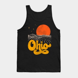 Vintage State of Ohio Mid Century Distressed Aesthetic Tank Top